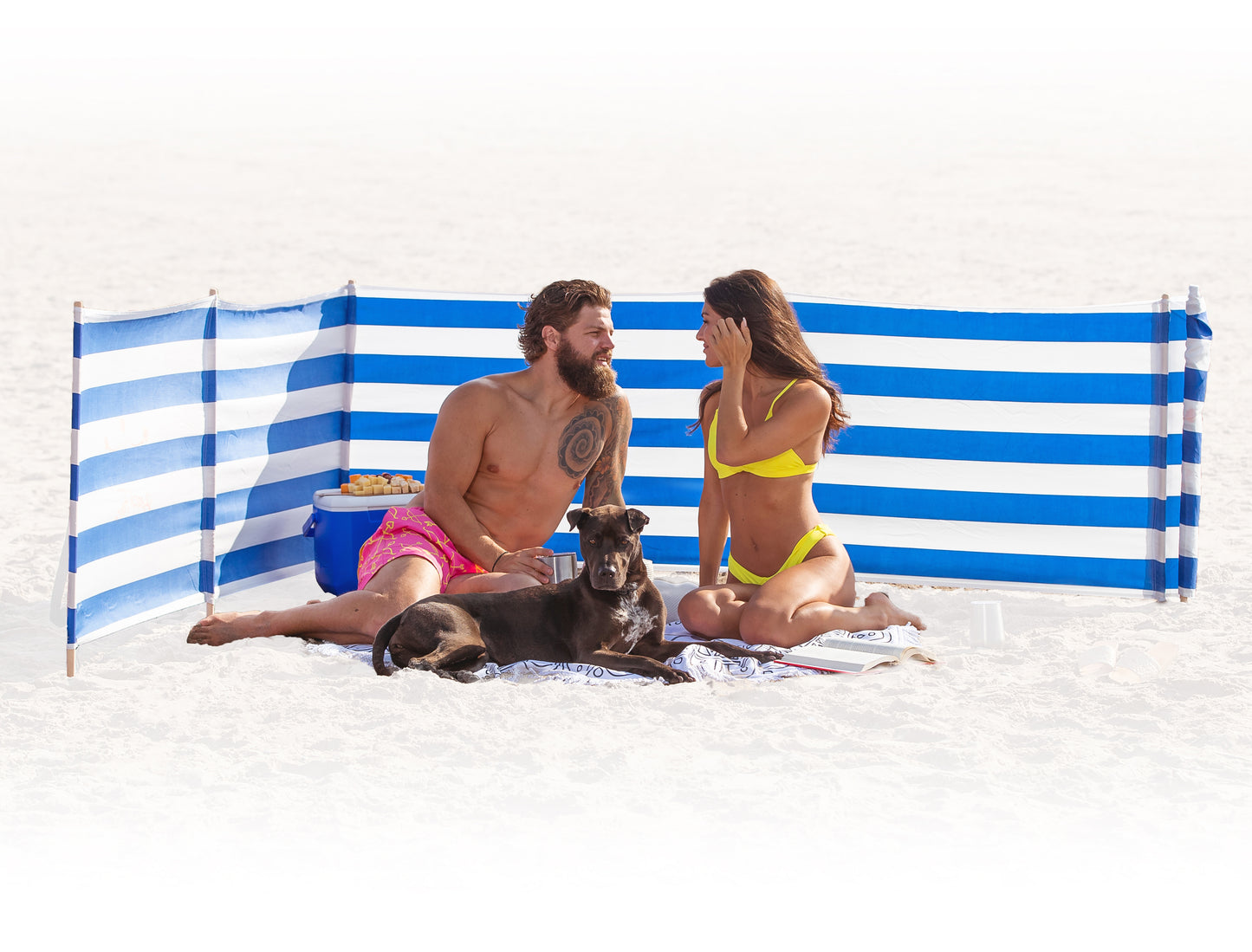 Classic Nautical - Beach Windscreen - Beach Comfortable!