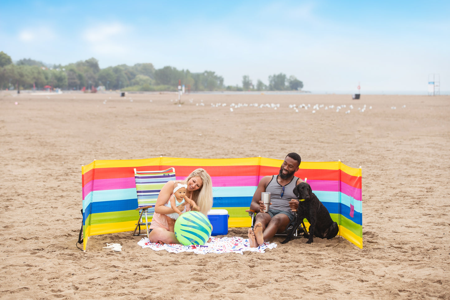 Beach Colours - Beach Windscreen - Beach Comfortable!
